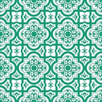 Turkish green white pattern tapet
