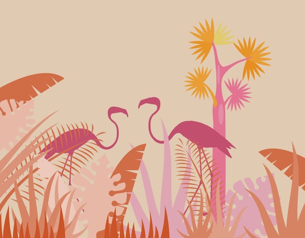 Flamingo Jungle Summer Vibe
