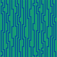 Navy stripes green grass tapet