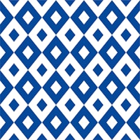 White Navy Blue Rhombus Pattern ταπετσαρία