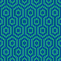 Beehive in blue and green ταπετσαρία