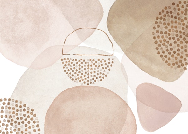 Boho Mid Century Style Blush Peach