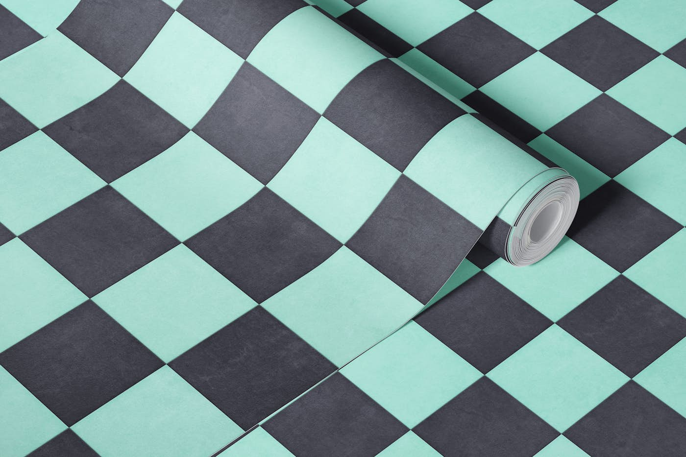 TILES 002 G - Checkerboard wallpaper roll