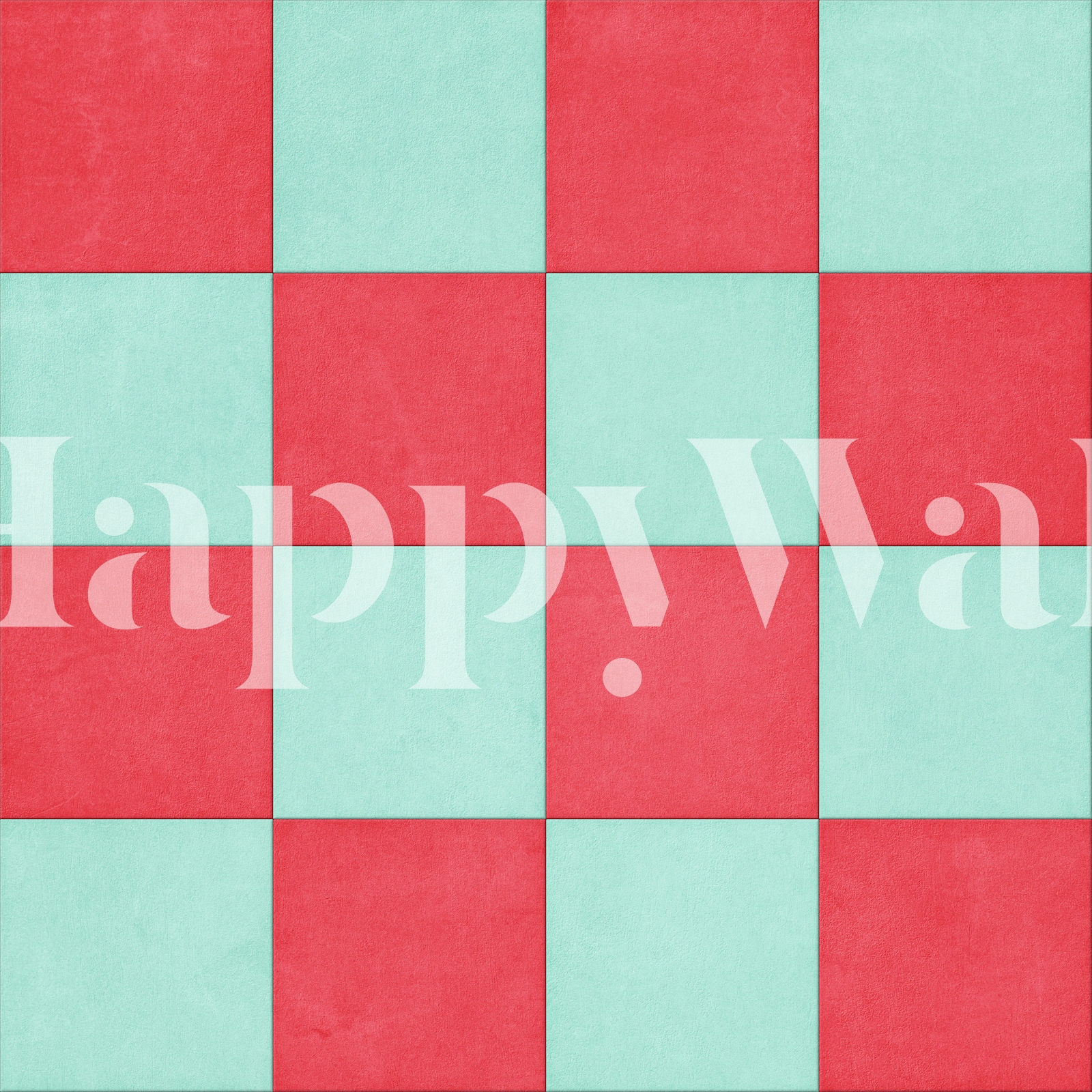 TILES 002 H - Checkerboard wallpaper | Happywall