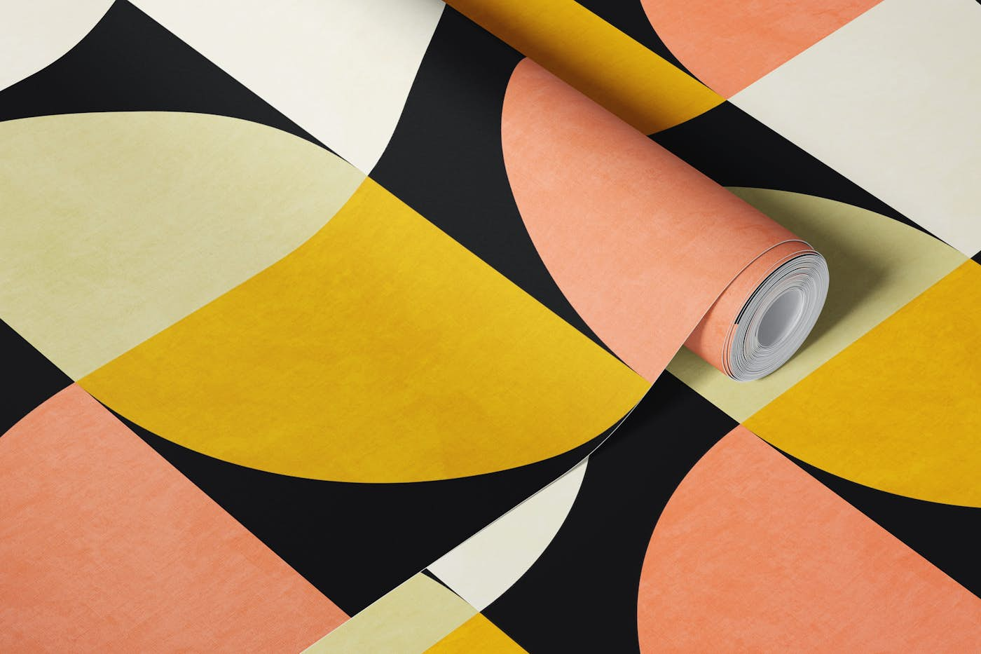 GEOMETRIC BAUHAUS ABSTRACT CLASSIC PATTERN wallpaper roll