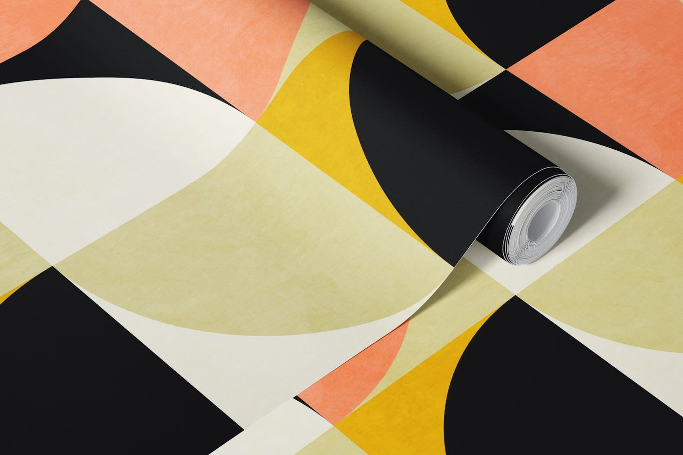 MID-CENTURY PATTERN BAUHAUS ABSTRACT wallpaper roll