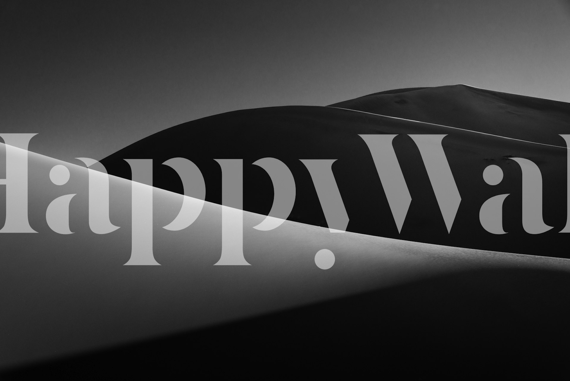 Abstract shapes in black and white dune wallpaper