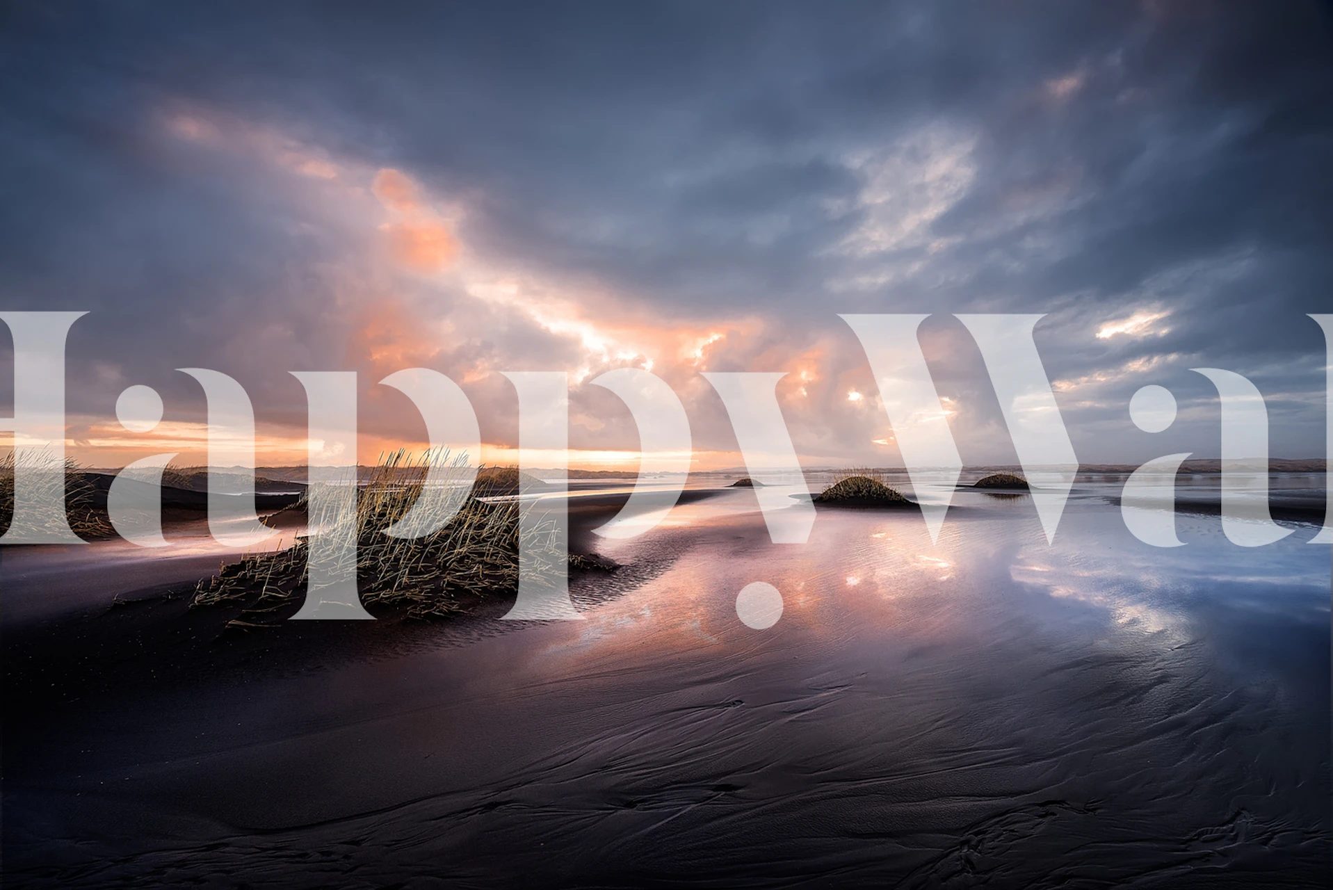 Black sand wallpaper in a stylish room