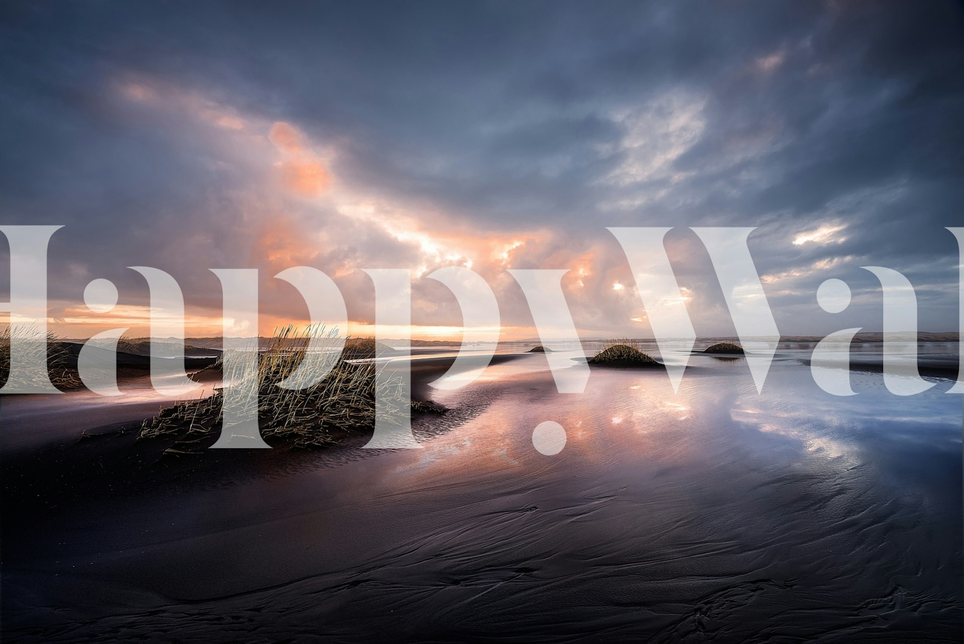 Black sand wallpaper in a stylish room