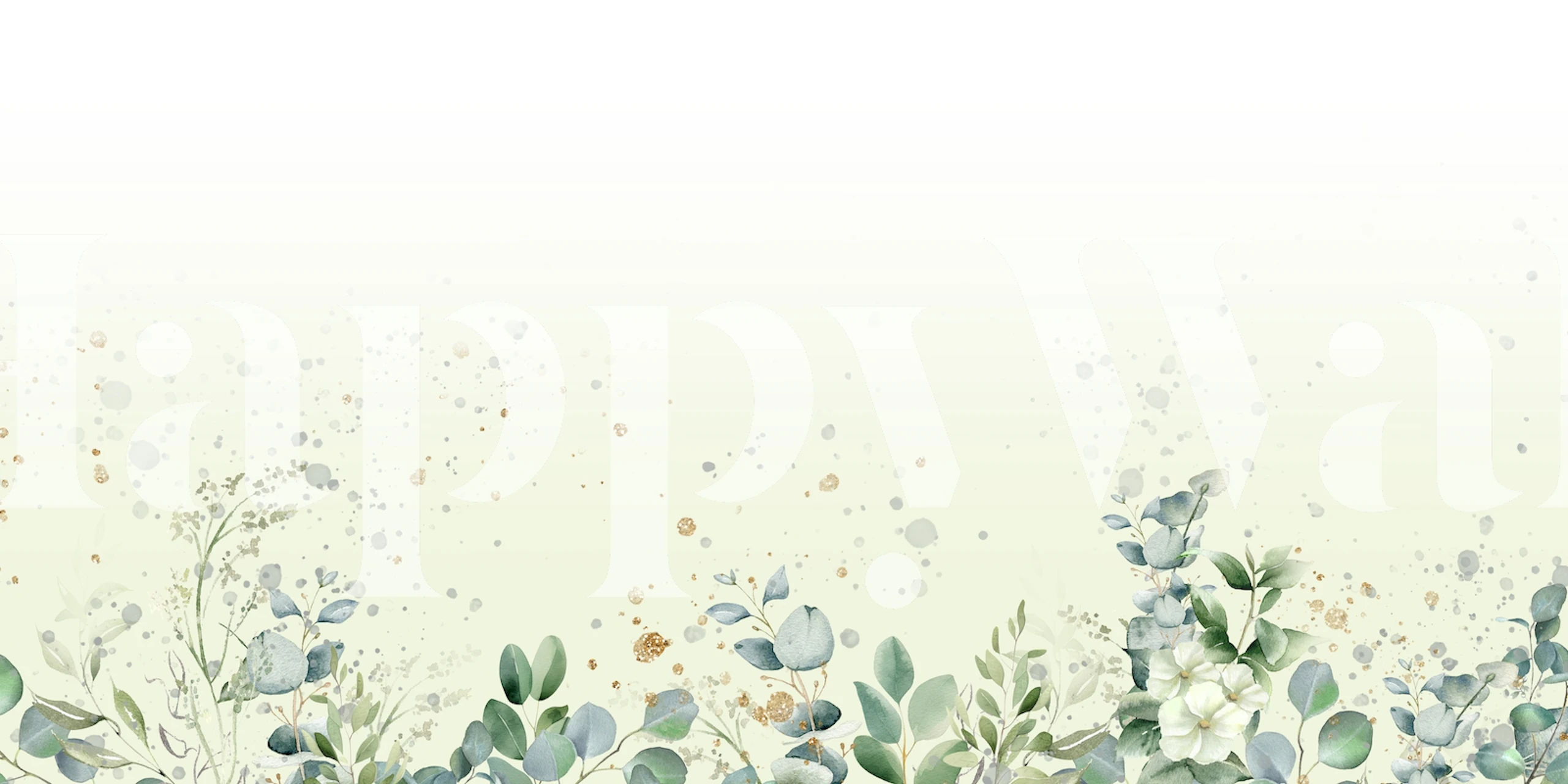 Eucalyptus dream wallpaper in a room