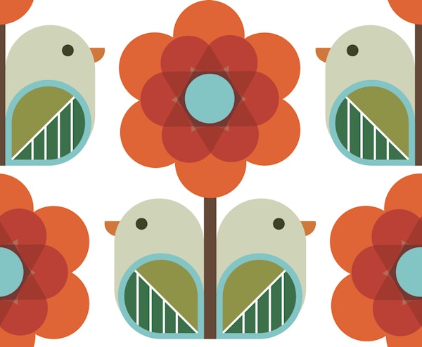 Orange Bird Blossoms