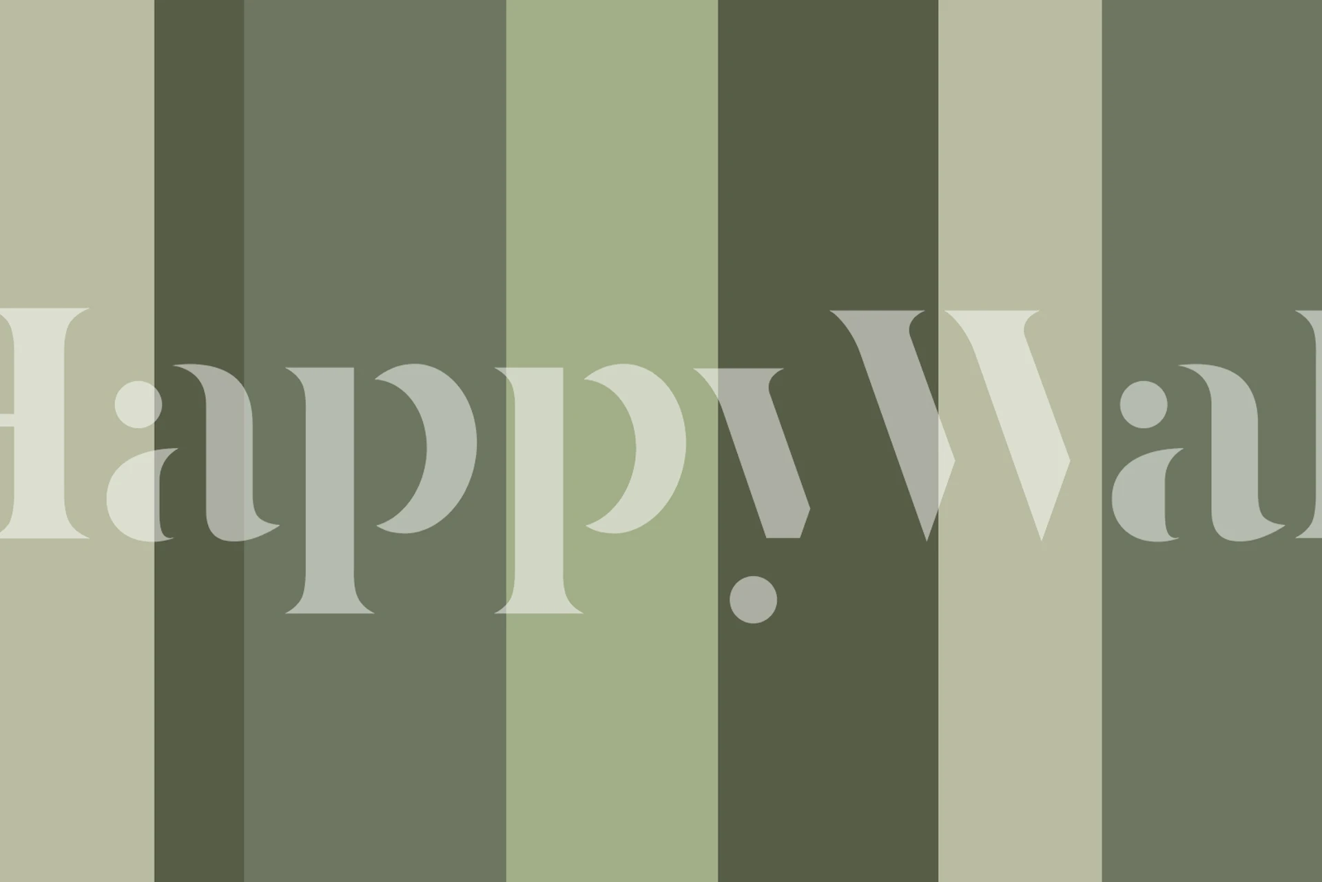 Muted Forest Stripes wallpaper in a room