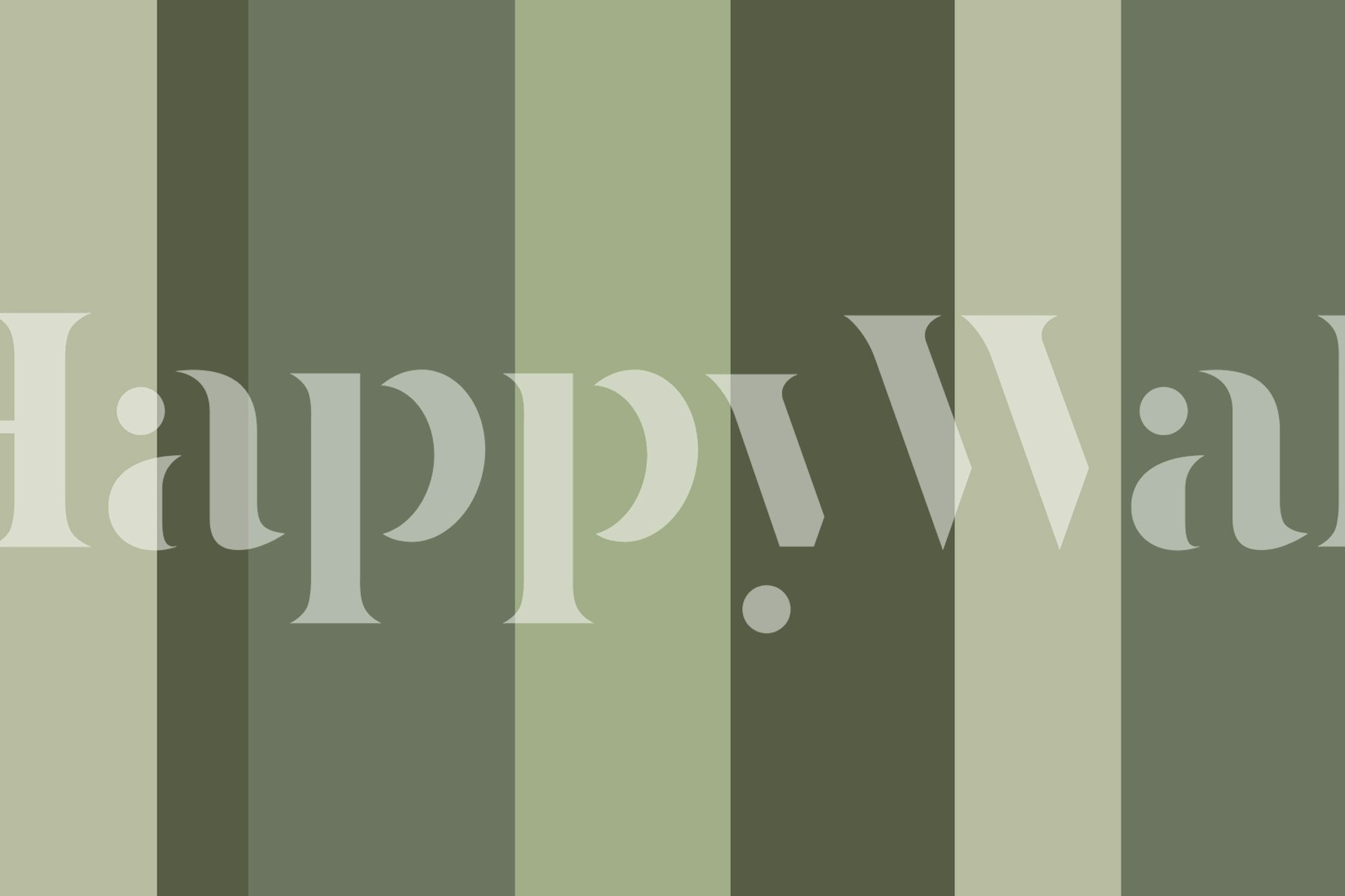 Muted Forest Stripes wallpaper in a room