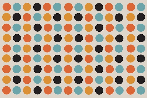 Retro Mid Century Modern Dots