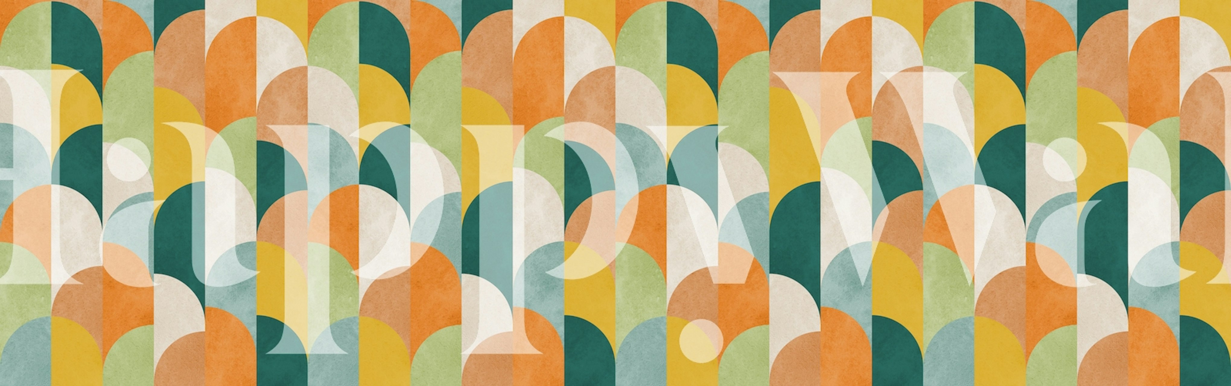 Tapeta Colorful circles v pokoji