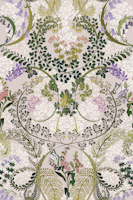 Woodland fauna creme wallpaper