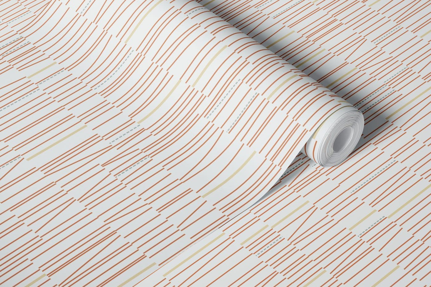 minimal dashes texture beige wallpaper roll