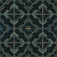 Celestial boho tiles midnight gold carta da parati