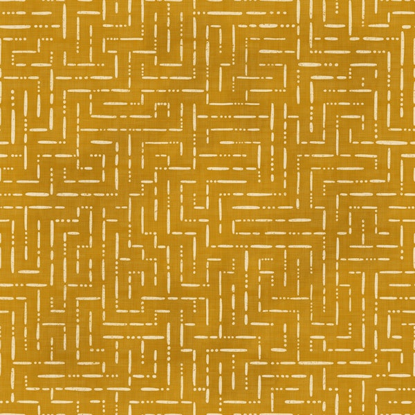Mustard yellow boho labyrinth