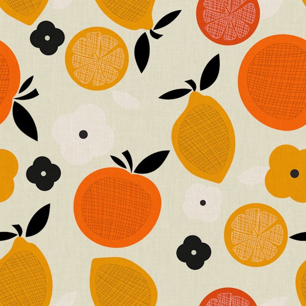 vitamins & fruits, mid century