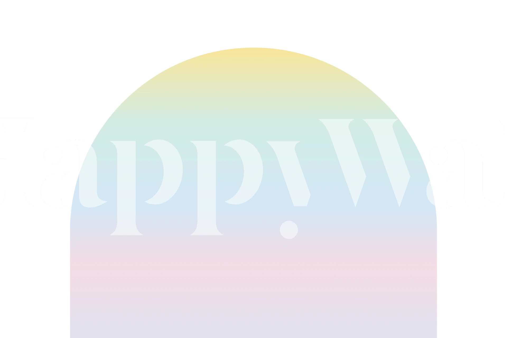 Carta da parati Pastel Rainbow Arch in una stanza