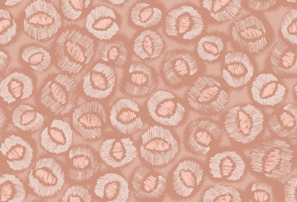 Blush Safari Whispers: Leopard Chic Soft Hues