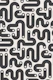 JELLY BEANS Curvy 80s Abstract - Black White