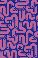 JELLY BEANS Curvy 80s Abstract - Mauve Blue wallpaper