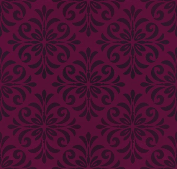 Classic Tile Ornament Pattern Mauve Purple