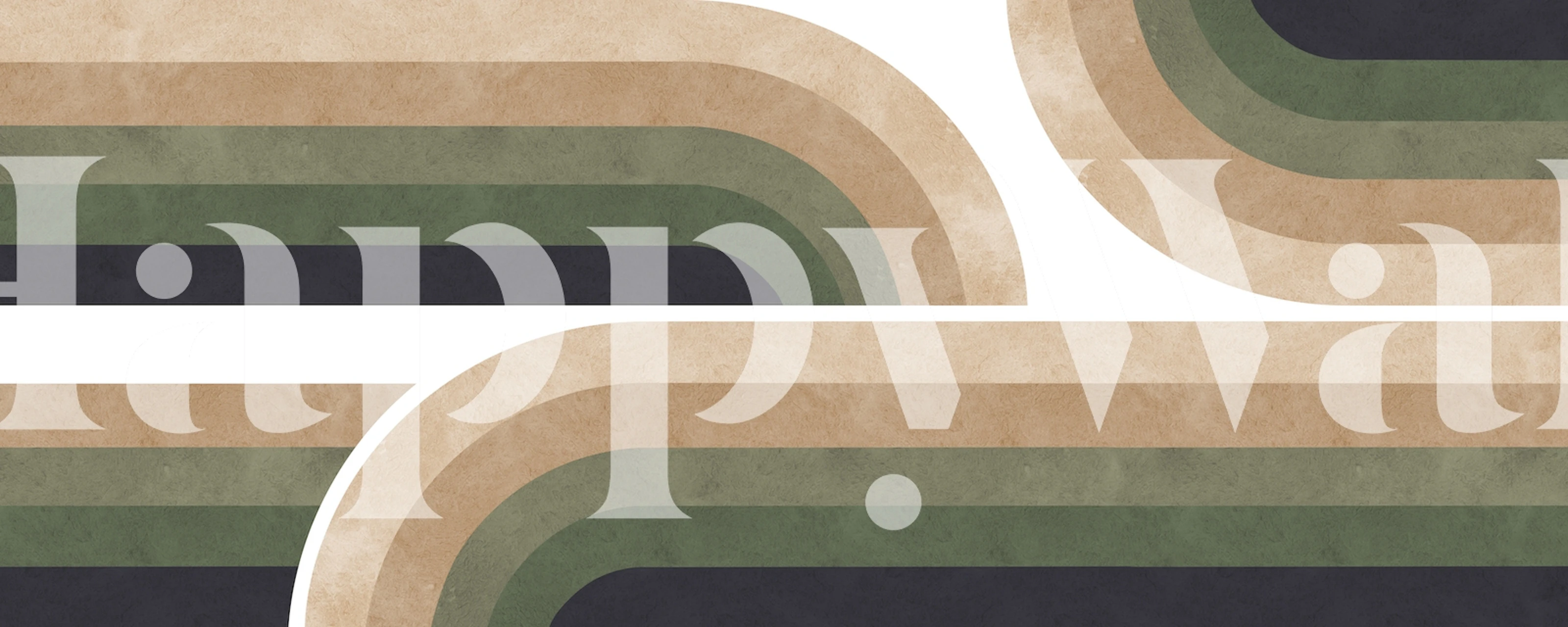 Papel pintado Lines and circles en una habitación elegante