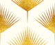Abstract Modern Gold Palm Leaves Leaf Geo