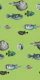 Acquario Fish pattern in apple green