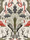 woodpecker oaktree deer damask