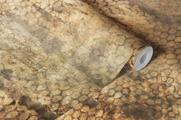 Snake Skin - Bronzed Goldwallpaper roll