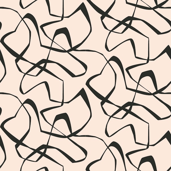 Japandi imperfect lines soft black sand