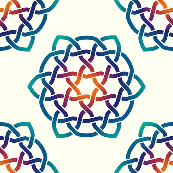 Rainbow Celtic Knot 1