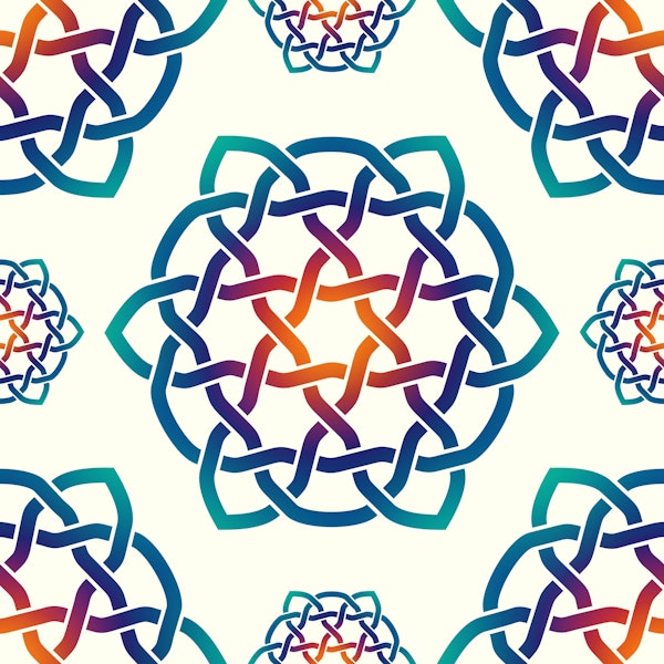 Rainbow Celtic Knot 2