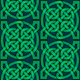 Navy-Green Celtic Knot