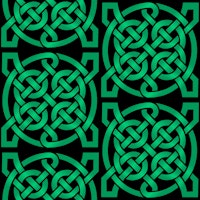 Black-Green Celtic Knot tapete