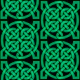 Black-Green Celtic Knot