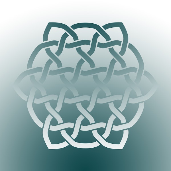 Blue Gradient Celtic Knot