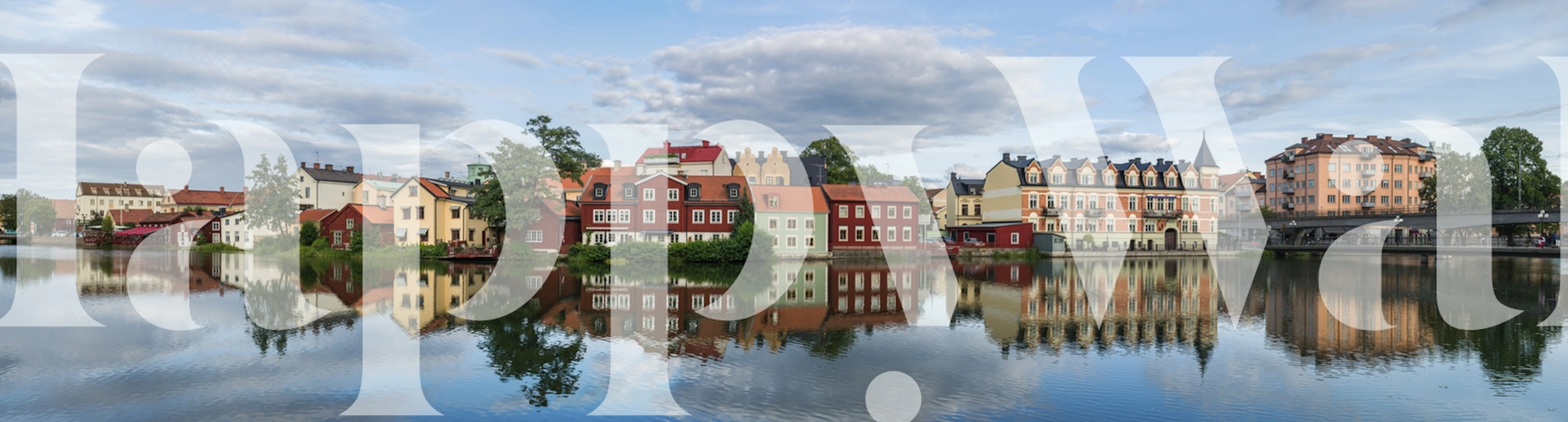 Wallpaper depicting a serene old town view
