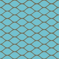 Cyan Blue Ogee Ovals wallpaper