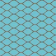 Cyan Blue Ogee Ovals