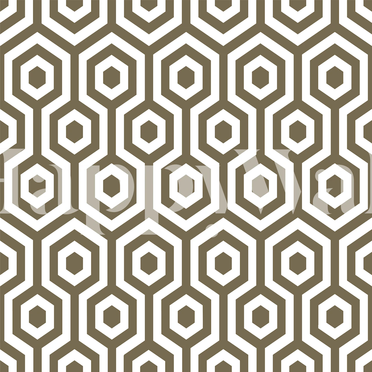 Brown White Beehive wallpaper pattern