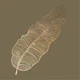 Jumbo Palm Leaf in Taupe Brown