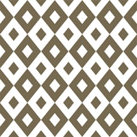 Brown Beige White Rhombus Pattern ταπετσαρία