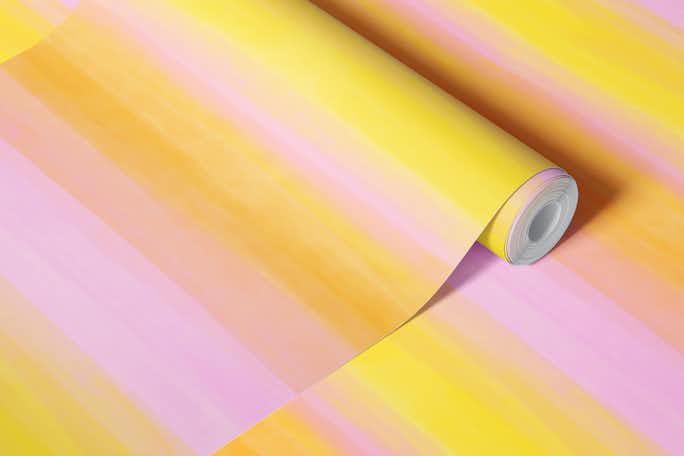 Sunset Blur||Blend of Yellow, Orange and Pinkwallpaper roll