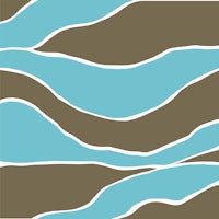 Brown Teal Blue Abstract ταπετσαρία