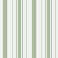 Coastal Stripes - Sage Green on White papel de parede